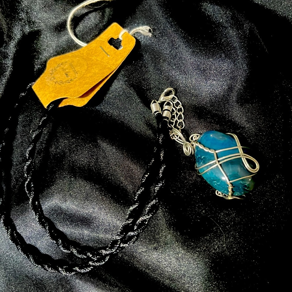 Handmade rock necklace